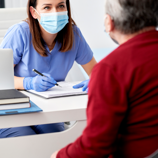 Patient with Nurse